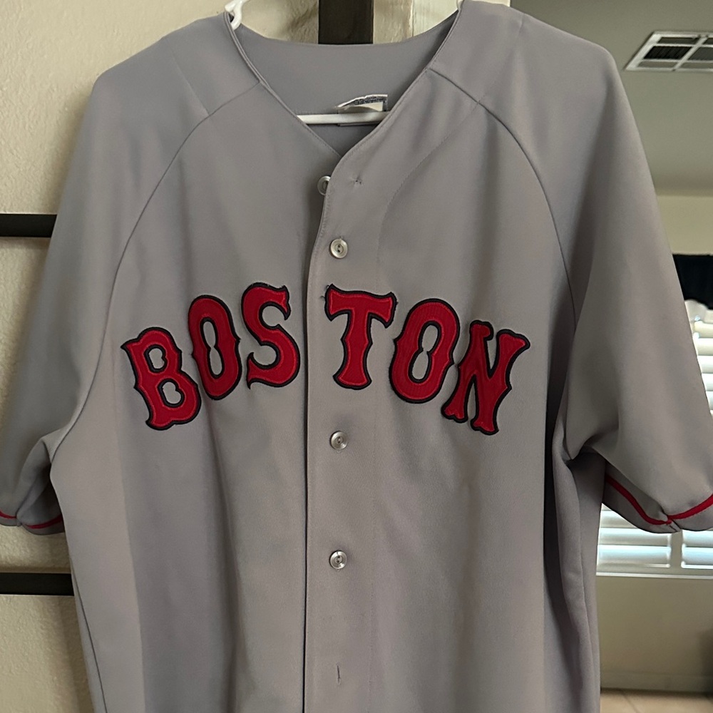 Majestic Gray Boston Jersey